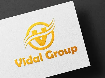 Vidal Group minimalist logo design 3d branding design graphic design illustration illustror logo logo design minimalist ui vector
