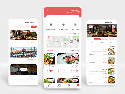 Food Delivery application delivery design food restaurant ui