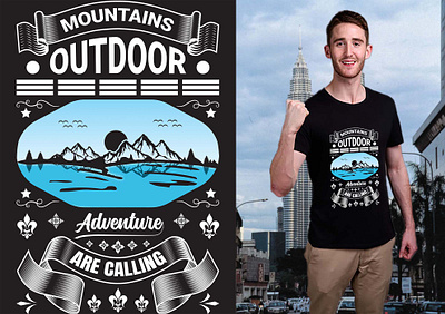 Outdoor T-Shirt design custom design font outdoor t shirt text type typography ui vector