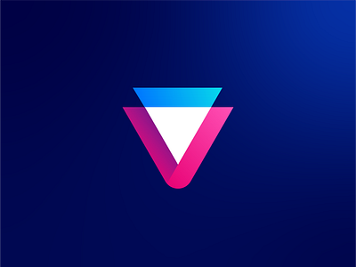Vverse - Logo Design behance branding company logo design dribbble geometric gradient graphic design logo minimal logo modern modern logo phencils social network logo tech logo ui vector vivid vverse