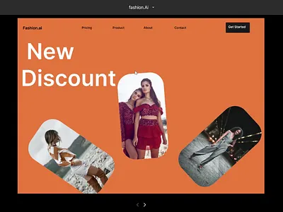 Animated landing page for Clothing brand. branding clothing design figma react ui
