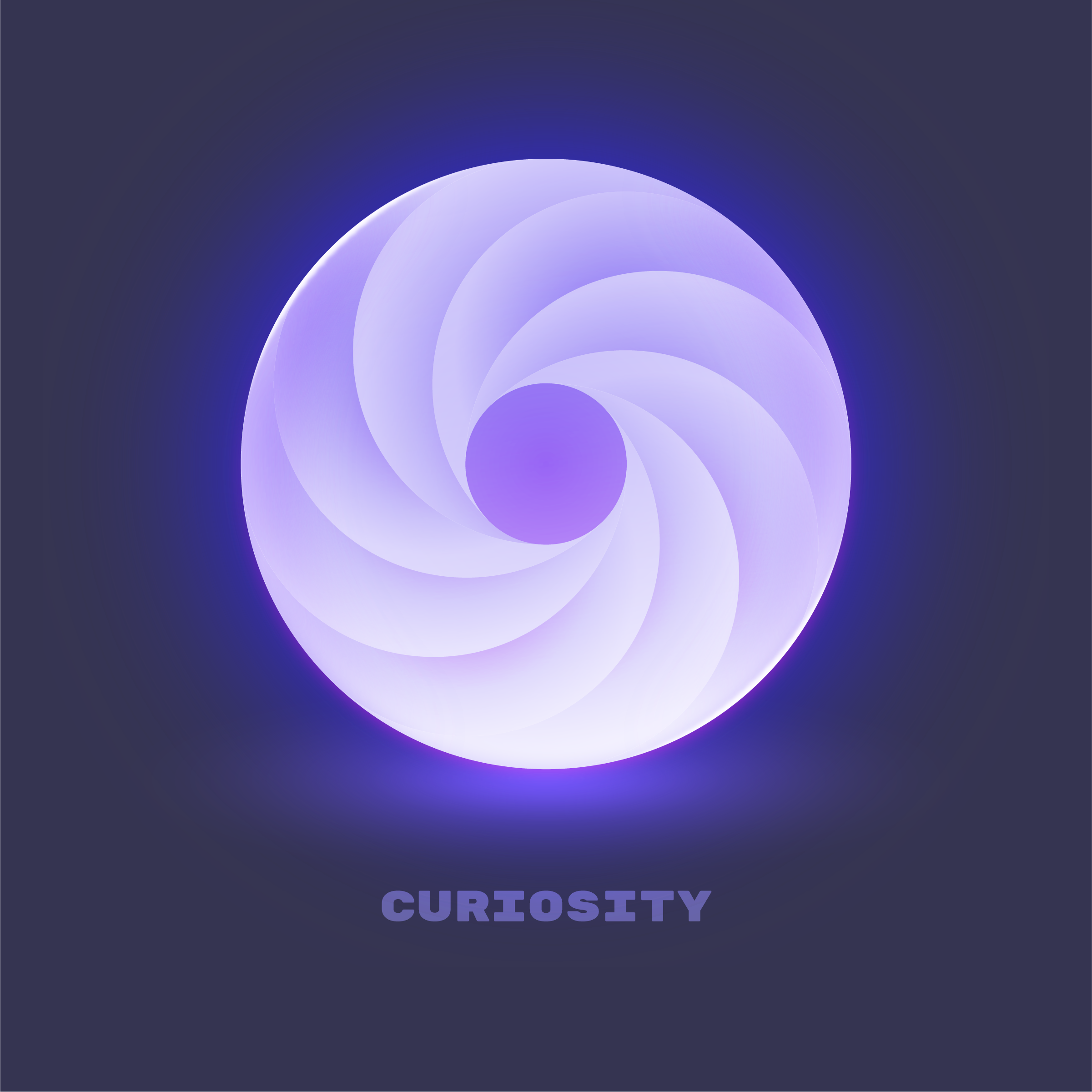 Curiosity Icon app icon app icon designer ball crystal curiosity curious dark dark mode design emotions freelance icon designer icon icon designs icons ideas light magic orb skeuomorphism tunnel