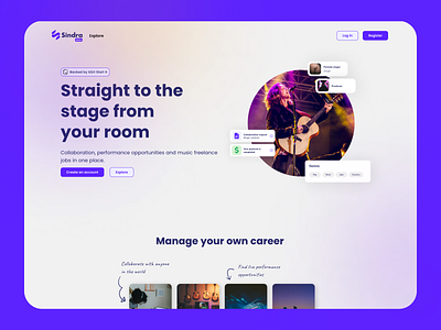 Sindra Landing page design app graphic design hungarian hungary startup ui ui design ux ux design webdesign