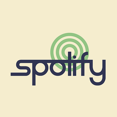 Retro Spotify Logo logo logo design retro retro logo