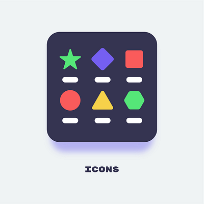 flat app icon design