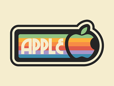 Retro Apple Logo apple logo logo design retro logo vintage