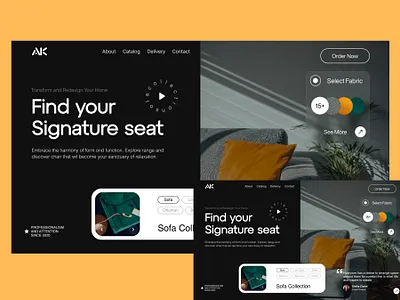Furniture Shop web design android app app design best ux brand designer classy website classy website designer hero section hero section design mobile app mobile app design plant app ui designer ux desigsner web design web designer webflow designer webflow developer website website design website sections