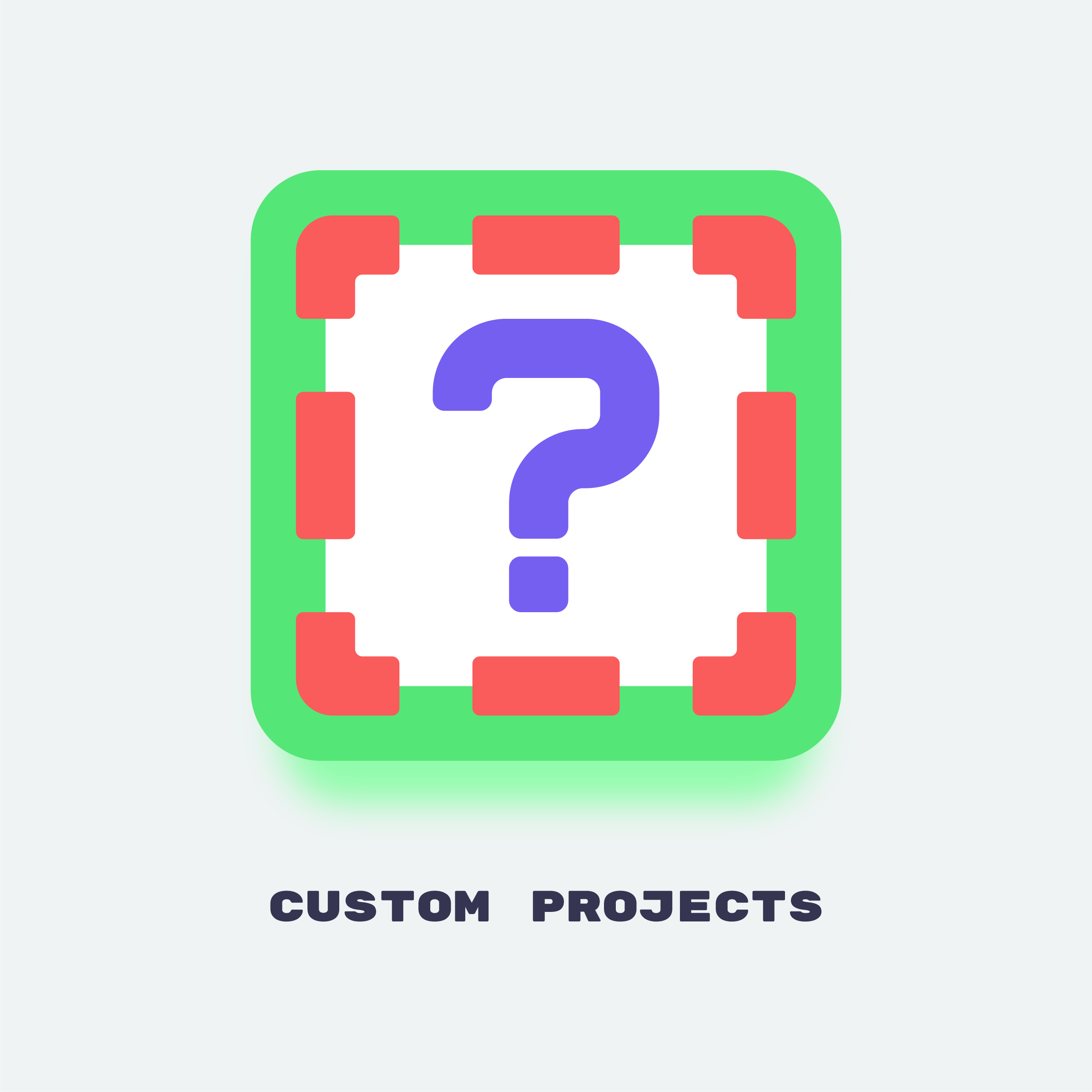 Custom Project Icon app design app icon app icons box branding custom design freelance freelancer game game design game designer graphic design hire icon design logo mario question mark surprise