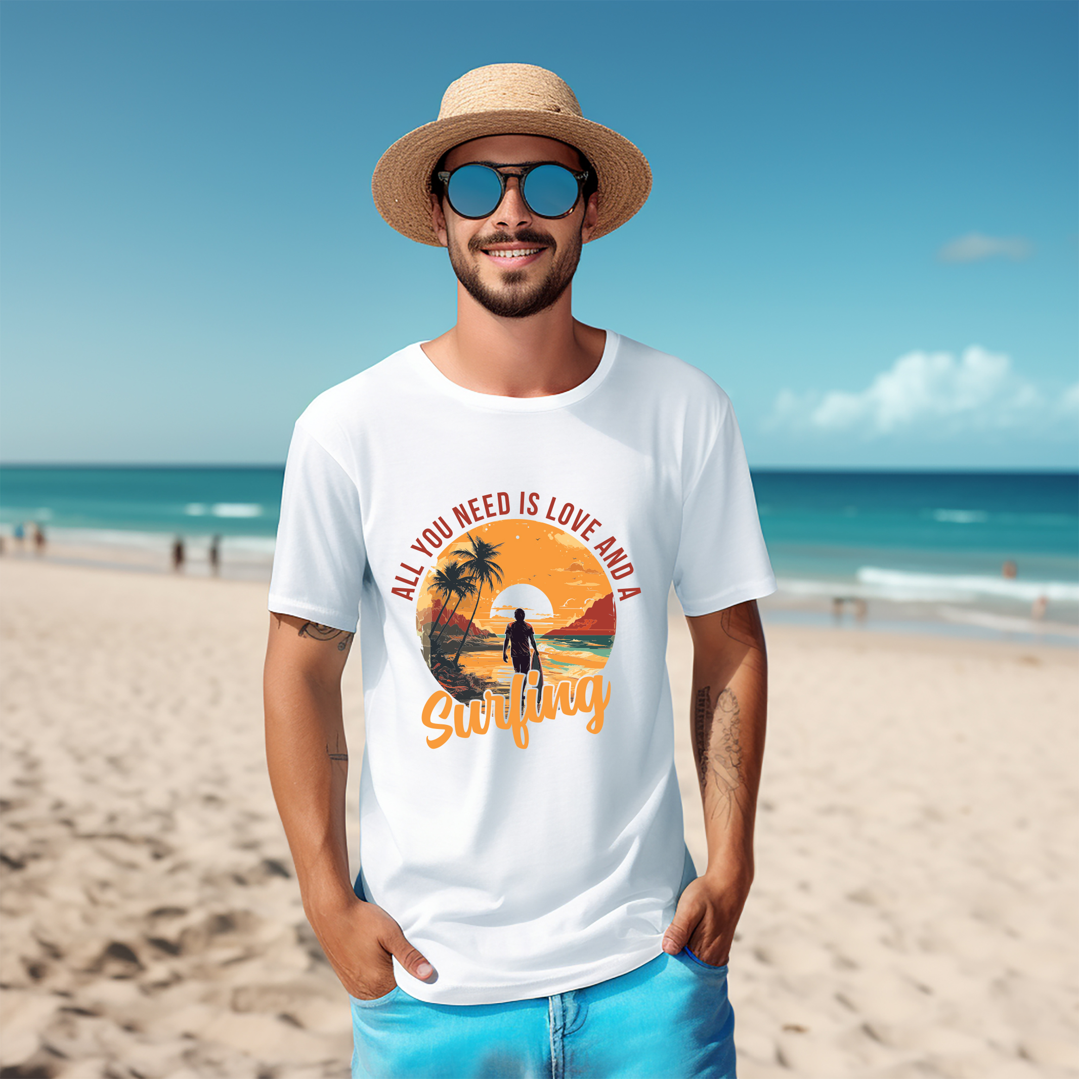 Custom Beach\Summer t-shirt design on Behance