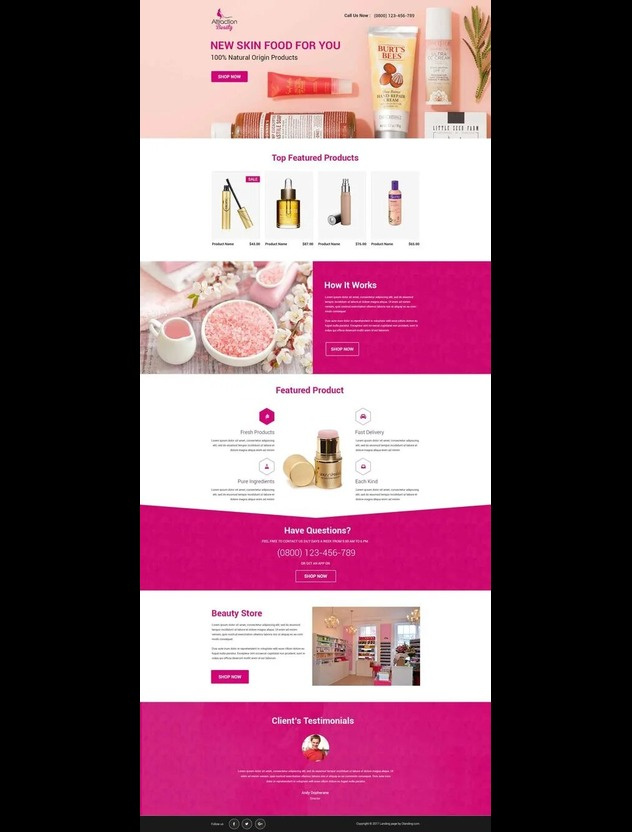 COSMETICS ECOMMERCE STORE cosmetics website design ecommerce ecommerce store ecommerce website elementor pro illustration landing page landing page design product page design store design ui wordpress wordpress ecommerce