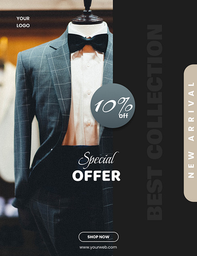 Social Media Post Men Suit banner branding design graphic design instagram post men suit post suit brand poster