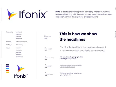 Ifonix Branding Guideline branding design logo ui uidesign uiux ux visualdesign web