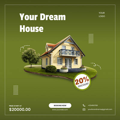 Real Estate Post Design banner branding fast food graphic design instagram post post design poster real estate