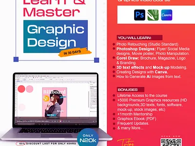 Learn and master graphic design in 30 days albumcover
