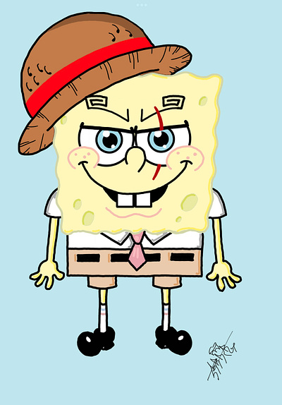 One piece Spongebob