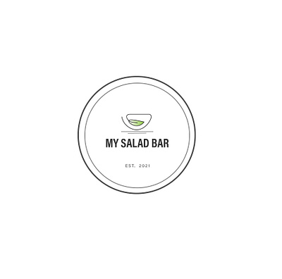 Logo for a Salad Bar branding design illustration logo