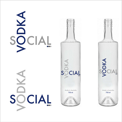 Logo for a Vodka company branding graphic design logo