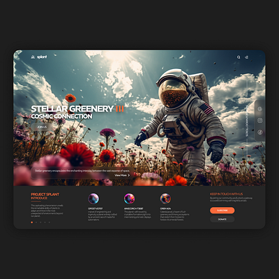 Futuristic Landing Page Design design graphic design landingpage ui uiux ux web webdesign