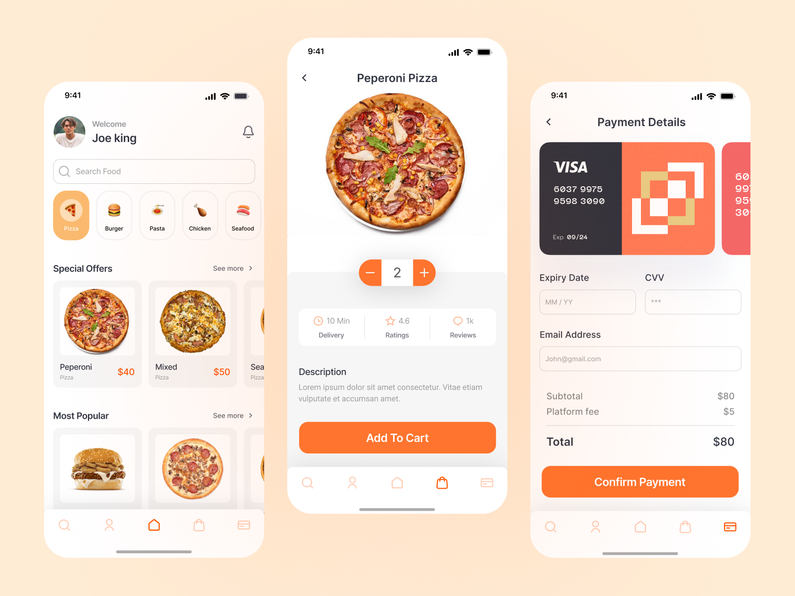 Chimo Food Ordering Application by Zahra Amirghasemi on Dribbble