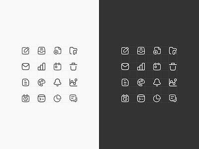 Uify - icons dark design icons light low code vector