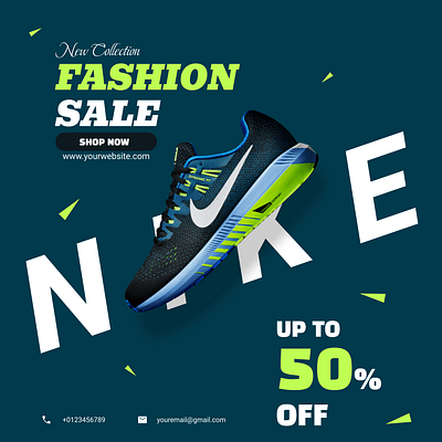 Shoe Post Design banner instagram post nike shoe poster poster shoe post design shoes