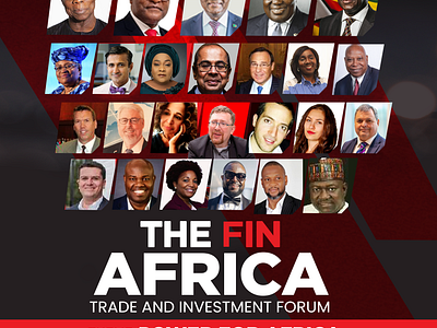 FIN AFRICA TRADE AND INVESTMENT FORUM africa branding company conferenc design energy finance forum graphic design illustration investment leaders power tech trade typography ui vector