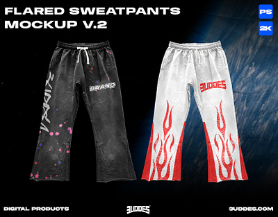 Browse thousands of Flared Sweatpants Mockup images for design ...