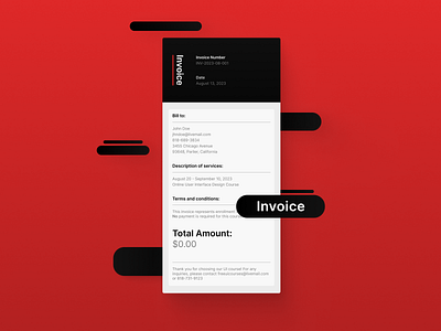 Invoice design graphic design typography ui ux vector