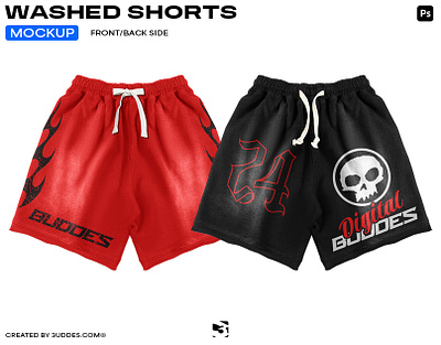 Washed Shorts Mockup apparel apparel design apparel mockup clothes mockup clothing clothing brand clothing design clothing mockup design fashion mockup graphic design mesh shorts mesh shorts mockup shorts shorts design shorts for men shorts mockup streetwear brand washed shorts washed shorts mockup