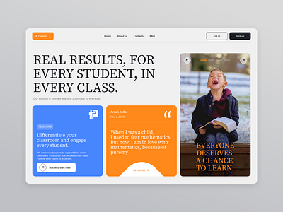Educational Website branding design graphic design ui ux