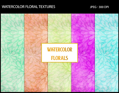 Watercolor Floral Textures floral patterns textures watercolor