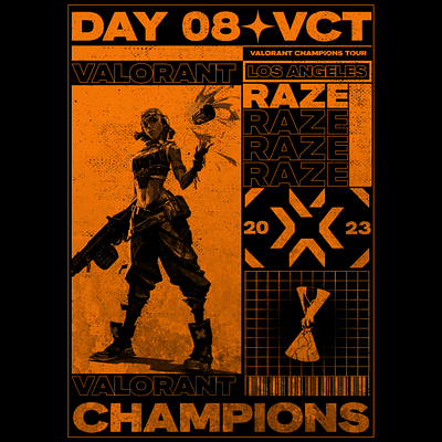 Valorant Champions 2023 - Day 8 art artwork design poster valorant