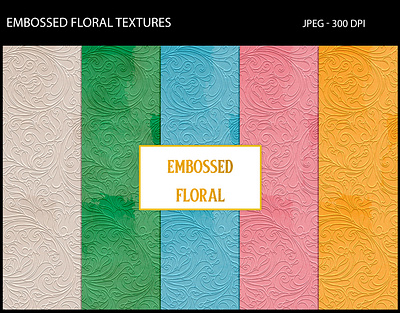 Embossed Floral Textures backgrounds embossed floral patterns textures