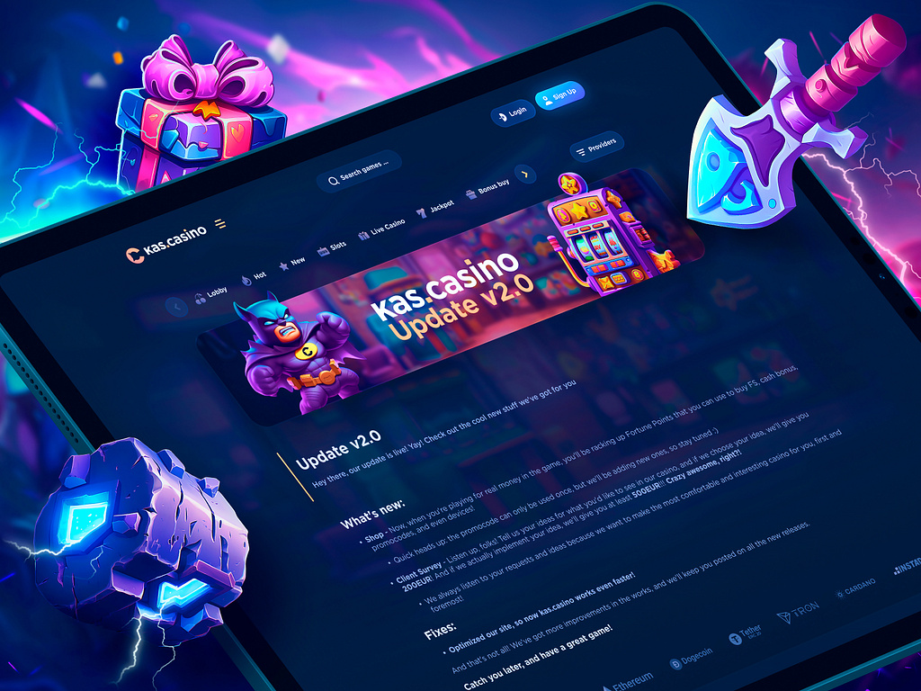 Online Casino Design - Update Page by Bang Bang Studio on Dribbble