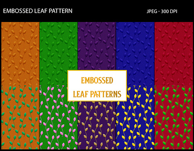 Embossed Leaf Pattern backgrounds embossed floral leaf patterns textures