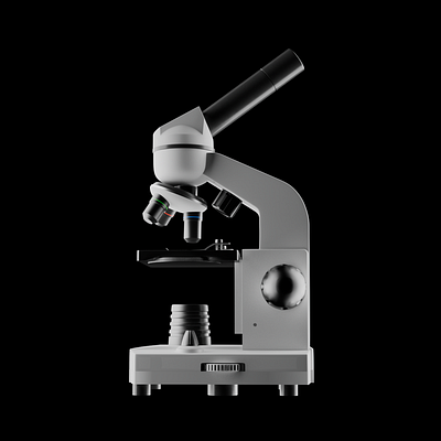 Microscope 3D 3d advertisement graphic design illustration