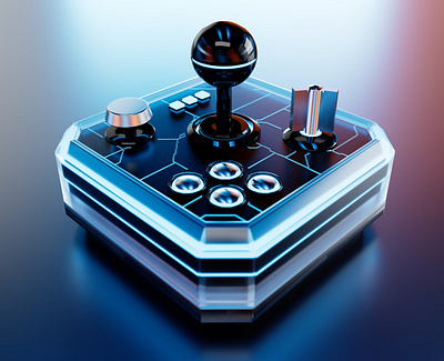 Arcade Joystick 3d