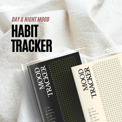 Day & Night Mood Habit Tracker Checklist Digital Planner Print goodnotes planner
