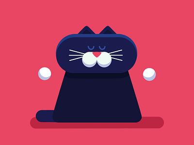 Yoga cat 2d after effects animation motion motion graphics