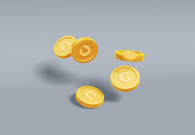 coins 3d graphic design motion graphics