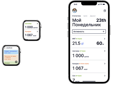 IN MON — Dialy Tracker App app design dialy tracker mobile tracker ui ux