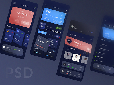 Wallet App 3d mock up app application available funds brand branding btc bitcoin balance credit cards cryptocurrency curves statistics graphics graphic design illustrator ai ios android photoshop psd print designer ripple xpr smartphone mobile typo typography ui ux designer wallet dashboard withdraw pending
