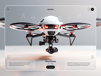 AeroFun Landing Page design graphic design product design ui ui design ui ux ui ux design ux web design