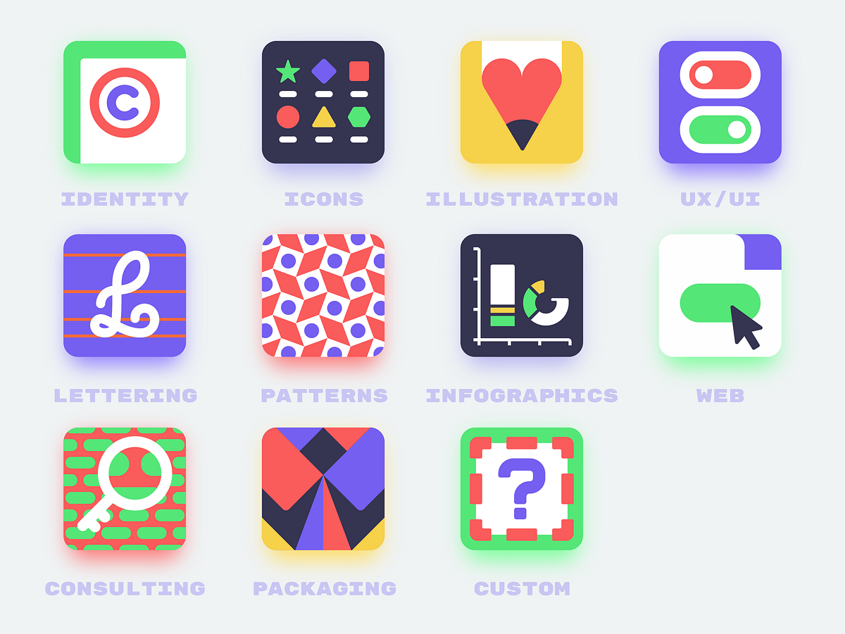 Design Services Icons By Fantastigraphics On Dribbble
