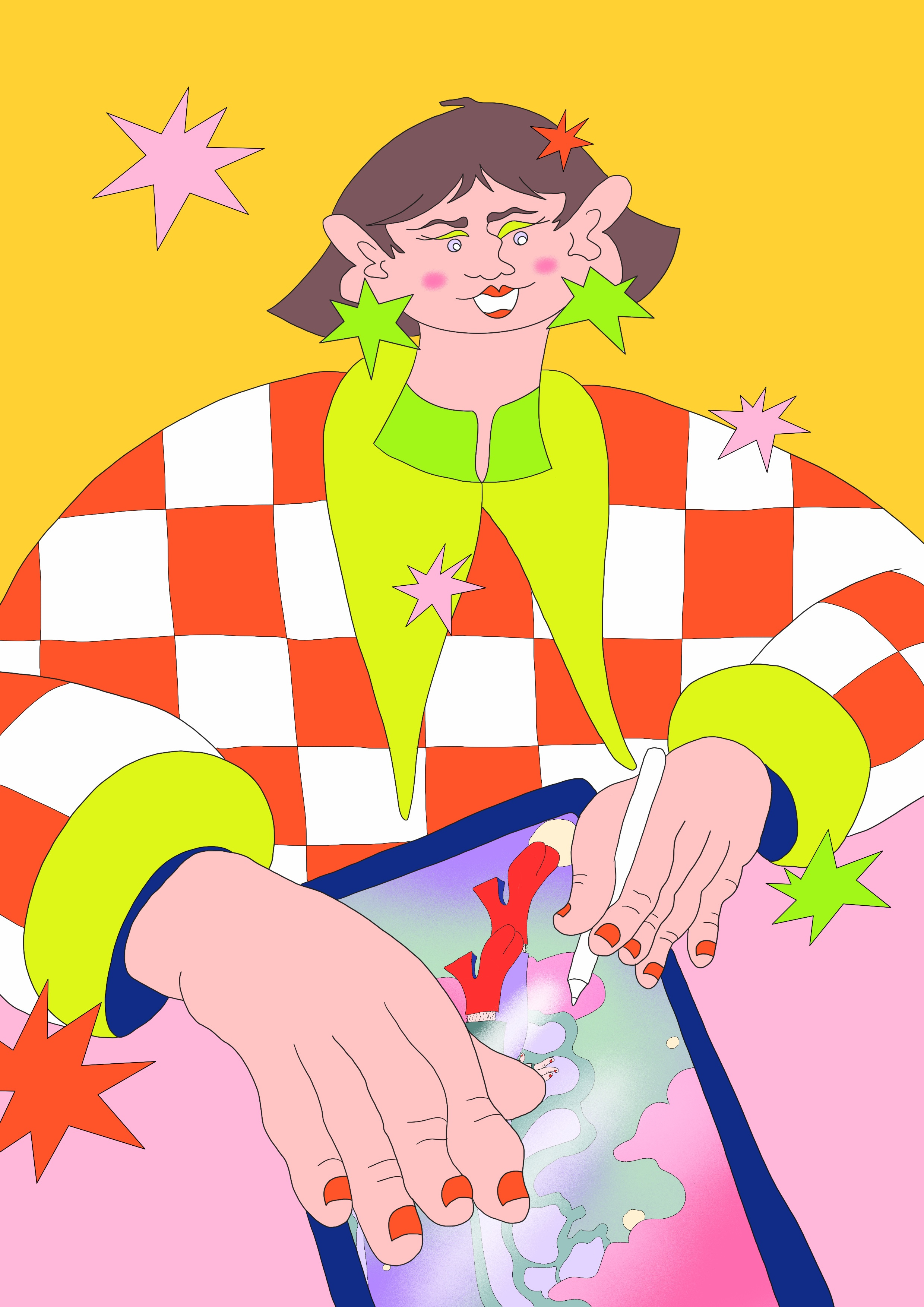 Self-Portrait 2d branding design editorial design editorial illustration illustration illustrator