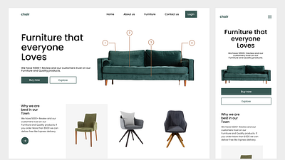 Chair Web Design - Responsive