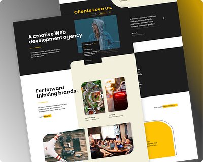 Website Design for Agency design development graphic design illustration photography typography ui ux website