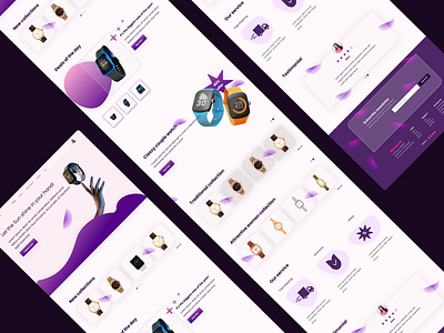Watch landing page figma landing page new website product ui and ux ui design ux design watch watch landing page watch website