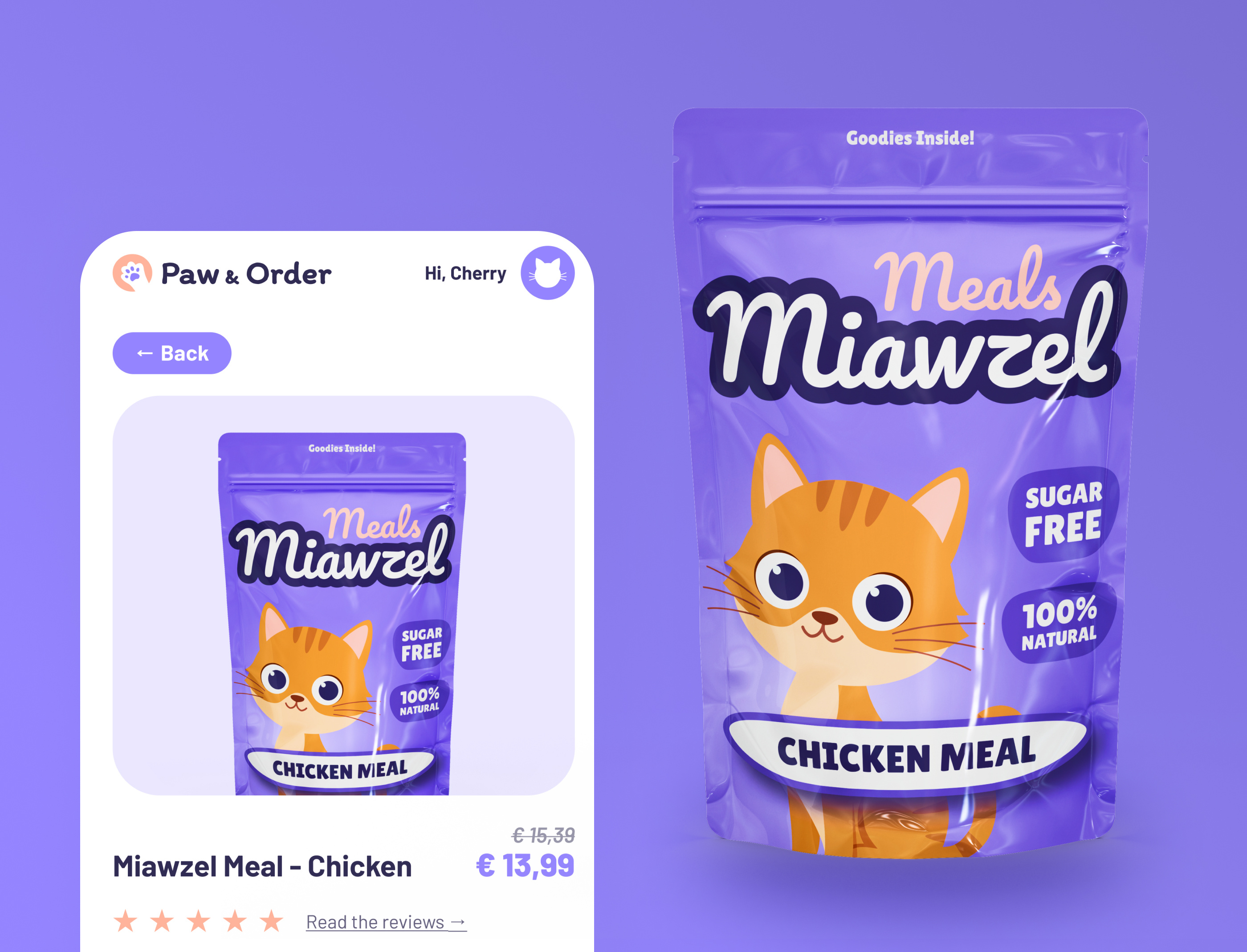 Mobile Cat Food App app app design basket brand branding card cat delivery graphic design illustration interface logo mobile mobile app payment ui ux vector