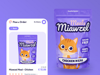 Mobile Cat Food App app app design basket brand branding card cat delivery graphic design illustration interface logo mobile mobile app payment ui ux vector